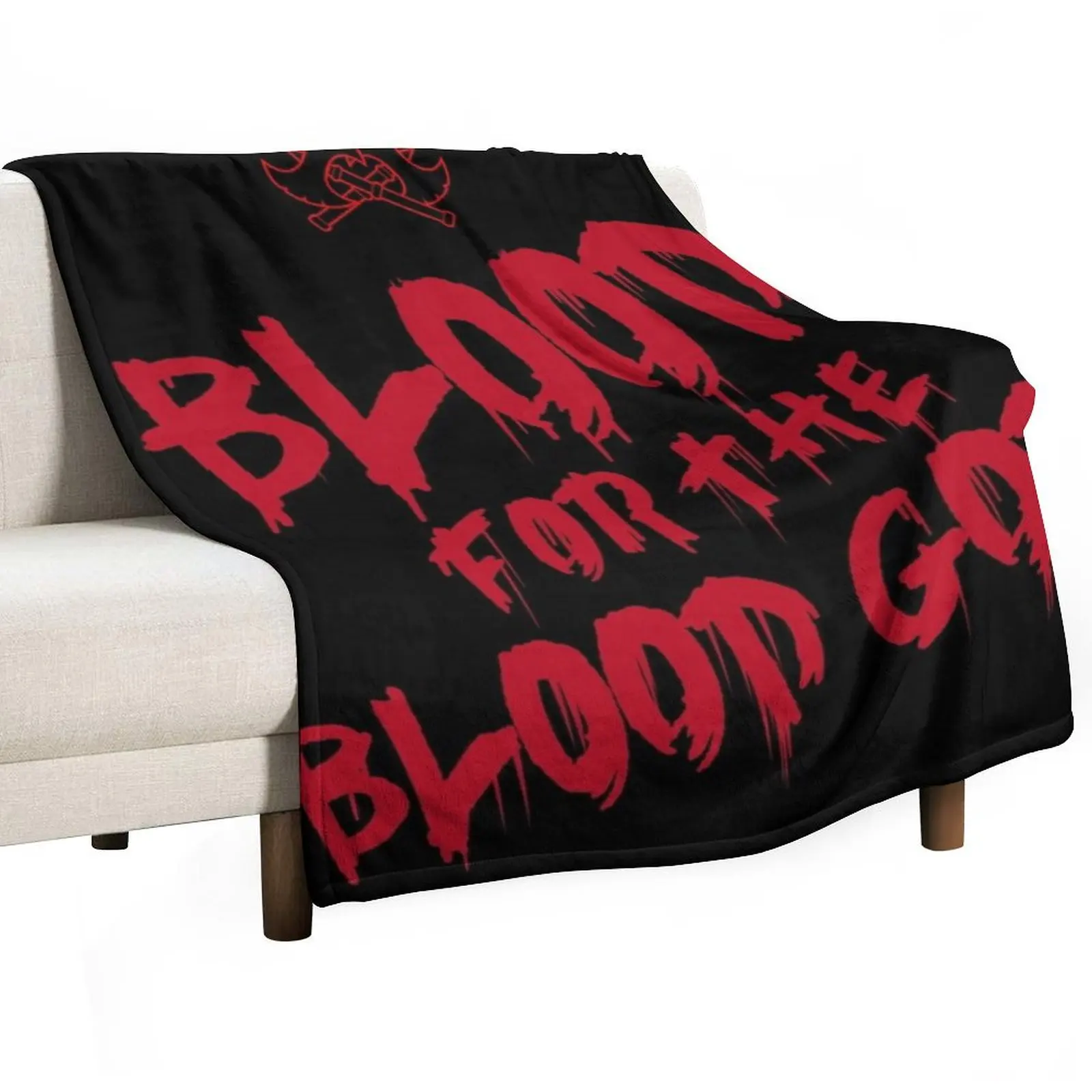 

Khorne Chaos God Graffetti - Blood for the Blood God Fantasy Version Throw Blanket Quilt for winter Soft Stuffeds Blankets