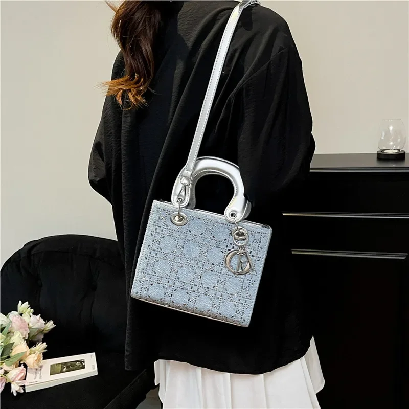 

Модная женская большая сумка, кожаная сумка через плечо, сумка-мессенджер с просторным отделением, роскошный дизайнер