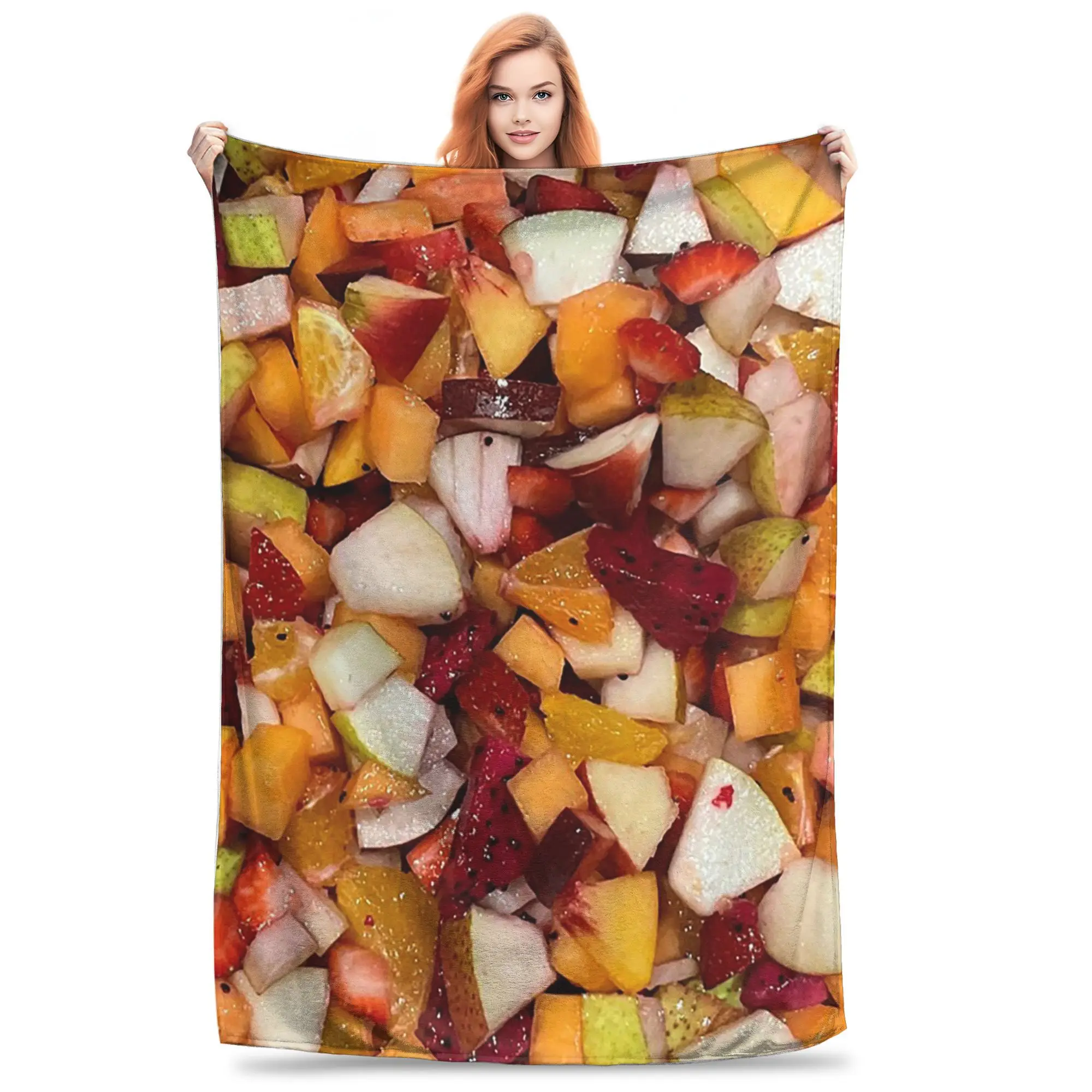 

Одеяло для фруктового салата, супермягкое фланелевое одеяло для дивана, постельное белье, уличные пледы, покрывало, одеяло