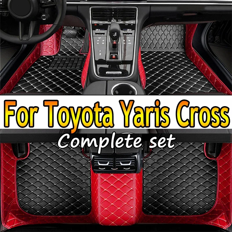 Car Floor Mats For Toyota Yaris Cross 2020~2022 AUTO DropShipping Center Interior Accessories Leather Carpets Rugs Foot Pads