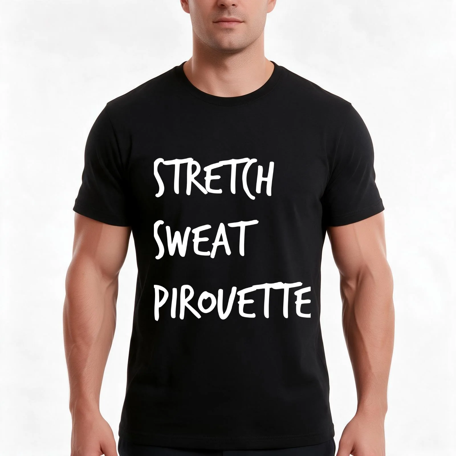 ballet T-Shirt, Summer Casual Cotton Tee, Oversized Streetwear Tops, Vintage Graphic Print, Loose Fit Short Sleeve, 100% Cotton