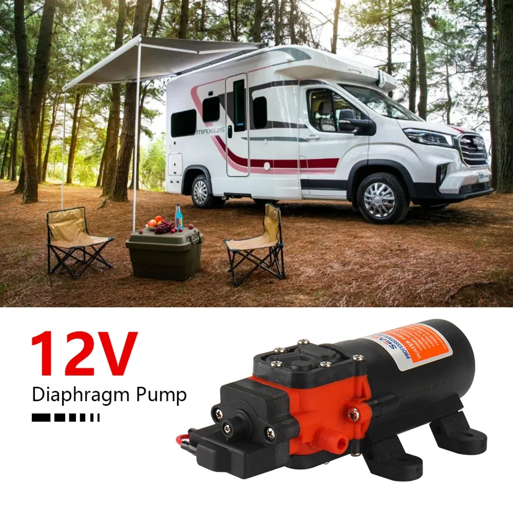 

40PSI 12V Marine Water Pump 3.8LPM 1.0GPM Pump RV Diaphragm Pump Boat Accessories Showers Toilets Water Transfer For RV Caravan