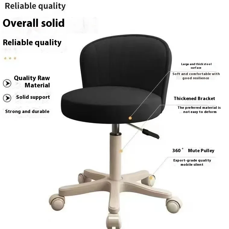 High Quality Luxury Leather Barber Chair Salon Stool Master Styling Chair for Barbershop Haircut for Schools Hospitals