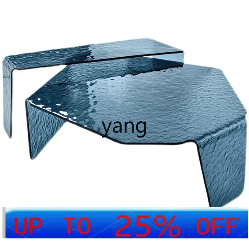 

LMM Fashion Irregular Transparent Acrylic Tea Table Model Room Art Tea Table