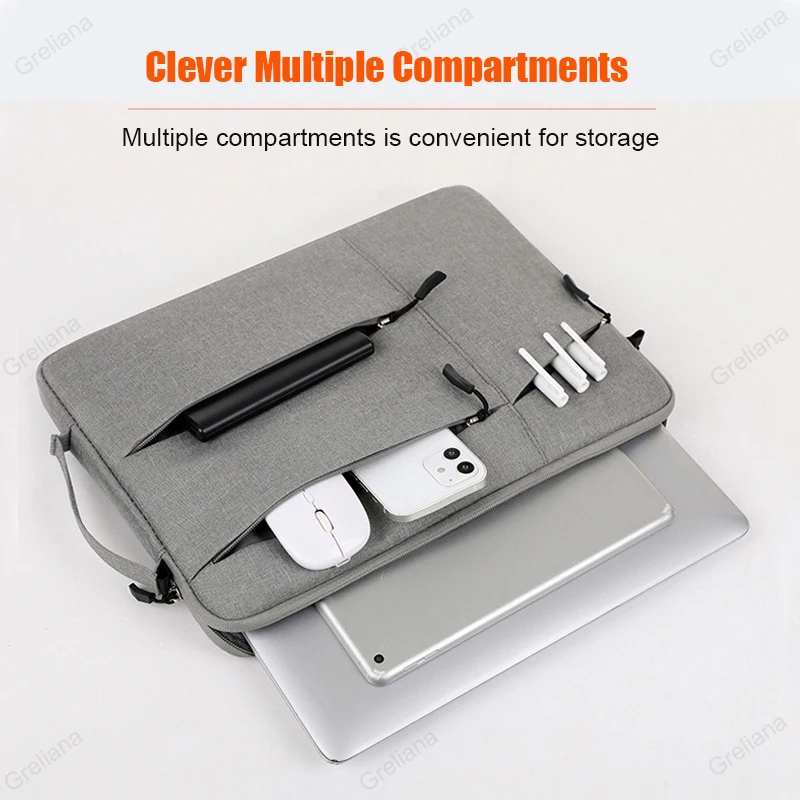 Laptop Bag 13.3 15.6 14 inch Waterproof Notebook Case Sleeve For Macbook Air Pro 13 16 15 Lenovo Computer Handbag Briefcase Bag