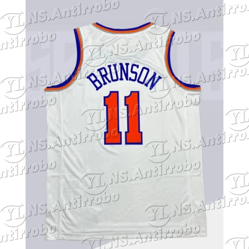 

25. Летние трусики No. 11 Brunson Retro City Jersey Быстросохнущий удобный дышащий повседневный спортивный баскетбольный жилет