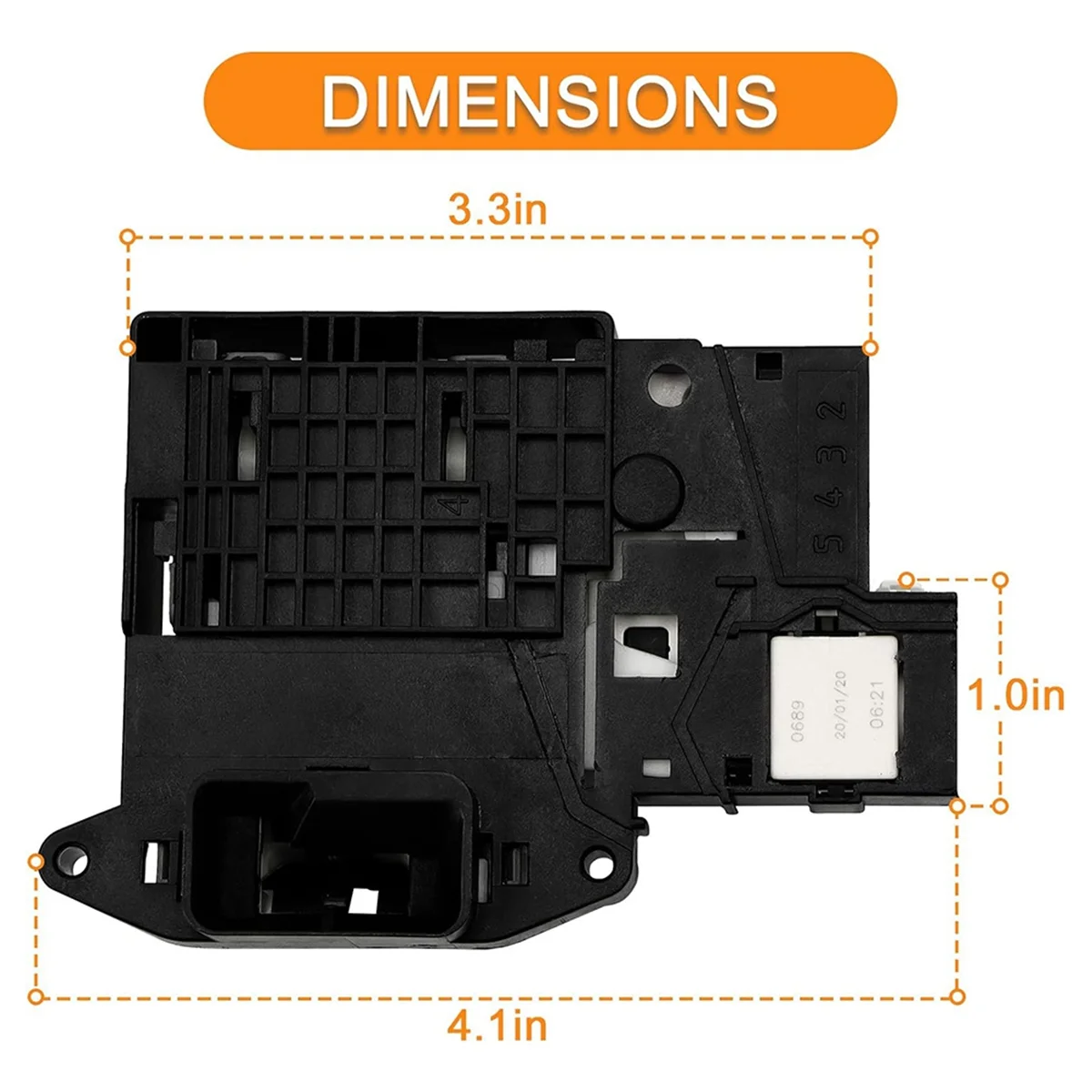 EBF 61315802   مجموعة مفاتيح قفل باب الغسالة لغسالات التحميل الأمامي L.G وغسالة KenMore 796-Series