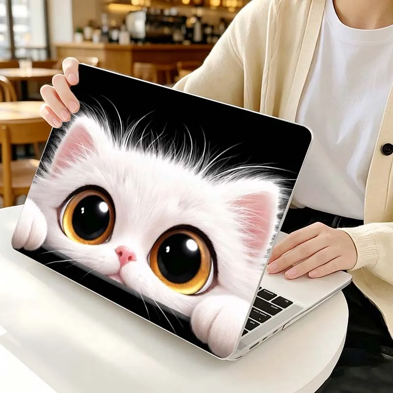 For Apple MacBook Air Pro 13.3 14.2 15.3 11.6 12 16 13 inch Laptop Protective Case Hard Shell Cartoon Cat Pattern Cover