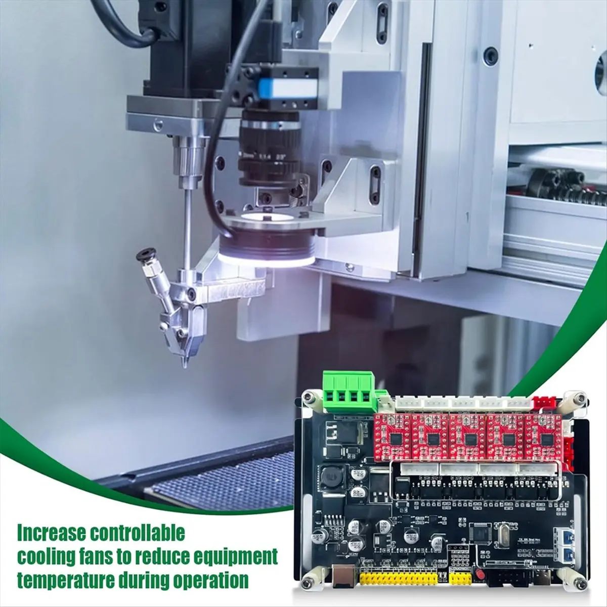A73P Engraving Machine Control Board GRBL 32-Bit 4 MCU Control Board DC 24V-5A Reserve 24V, 12V,5V Power Output Port DIY