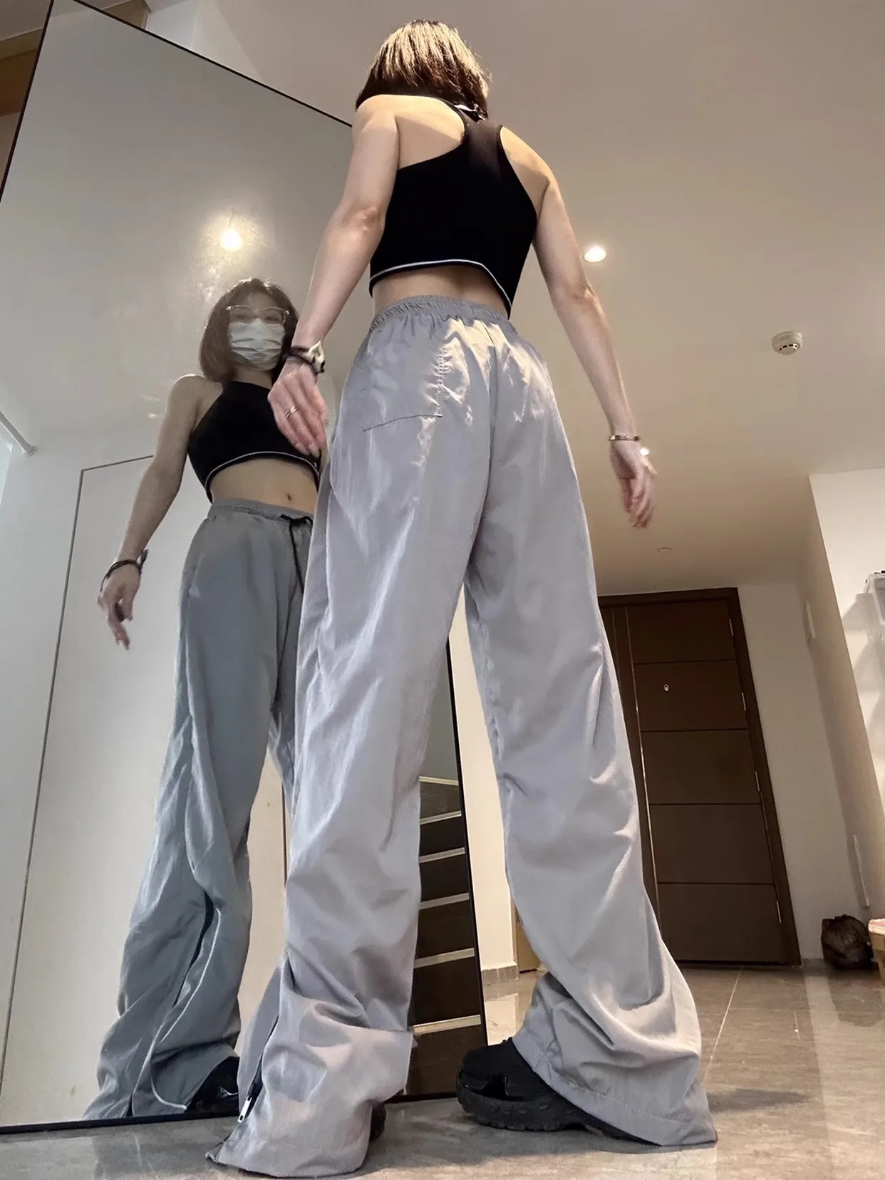 

Autumn 2024 dopamine dressing classic work pants for women's spring new high waisted loose fit slimming wide leg jeans for women