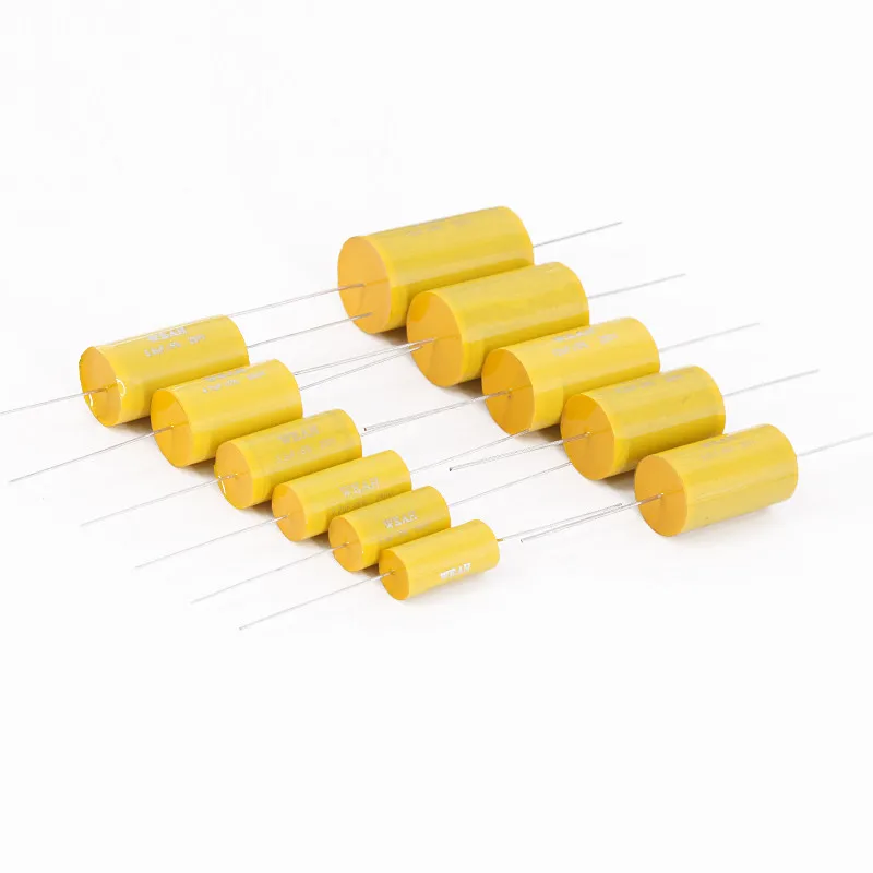 2pcs Non-Polarity Axial Capacitor 1.0uF-15uF 250V For Speaker Divider Crossover