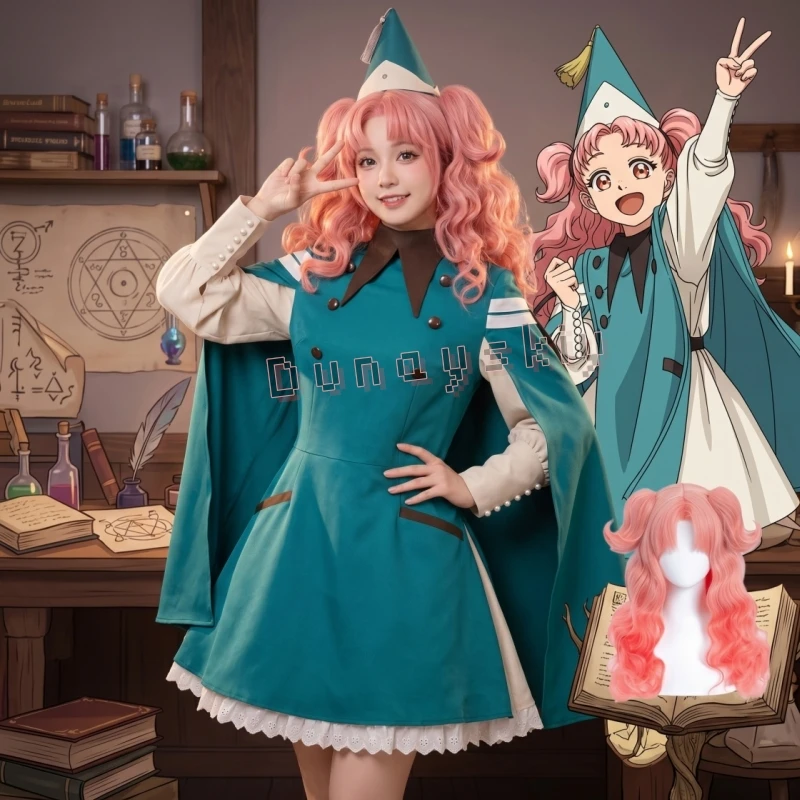 Hexenhut Atelier Tetia Riche Cosplay Kostüme Hut Tongari Boushi No Atelier Anime Rollenspiel Outfits Komplettset Damen Halloween