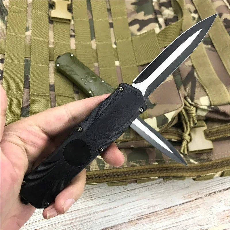 NEW Pocket Folding Open Outdoor 440C Blade Hunting Knife Tactical Combat EDC Folding Knives ABS Handle Survival Tool with Clip