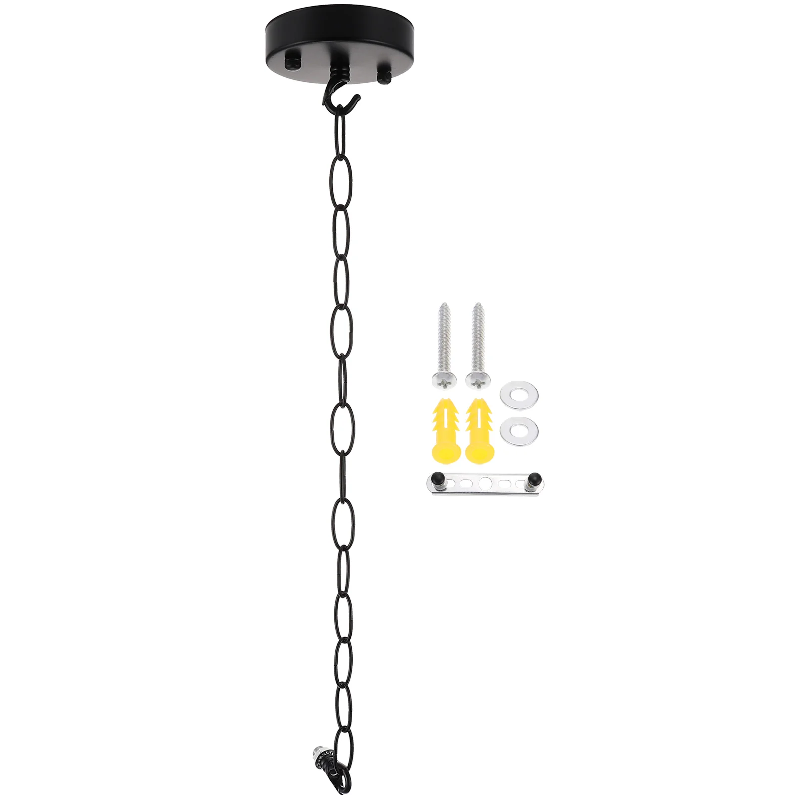 

Lamp Ceiling Hanging Chain Black Fan Chandelier Canopy Mounting Plate Lamps Suite