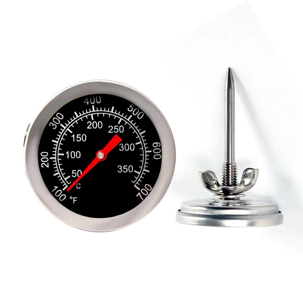 50°c~350°c/100°F~700°F Outdoor Barbecue Grill Thermometer Kitchen Smoker Temperature Gauge for BBQ Meat Cooking