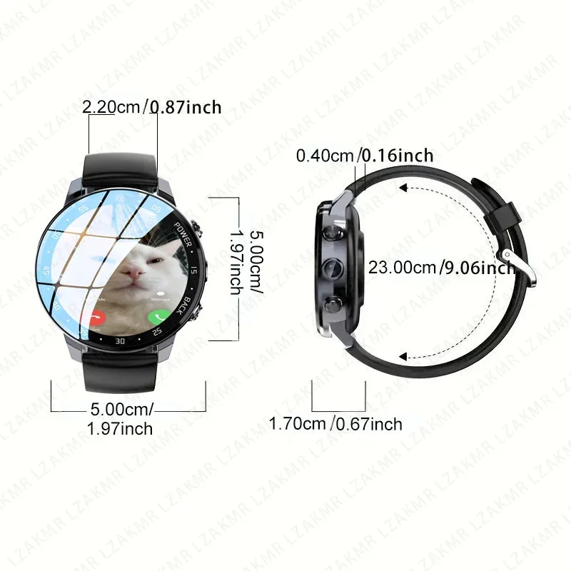 4G NET Smartwatch A3 Global Version SIM Card Android OS 800mAH Battery 1.43