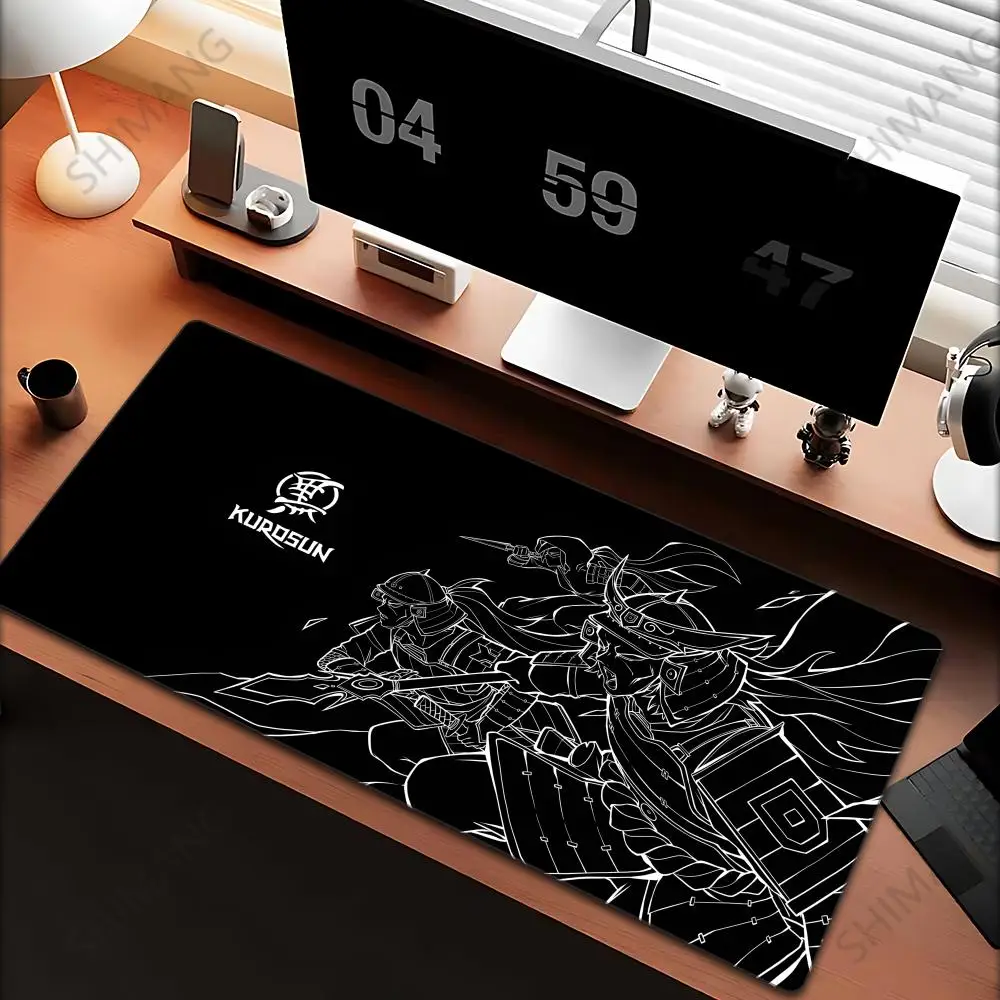 

Kurosun The Big Three Large Mouse Pad Samurai Gaming Mousepad Gamer Desktop Decoration Office Non-Slip Mouse Mat Keyboard Mat