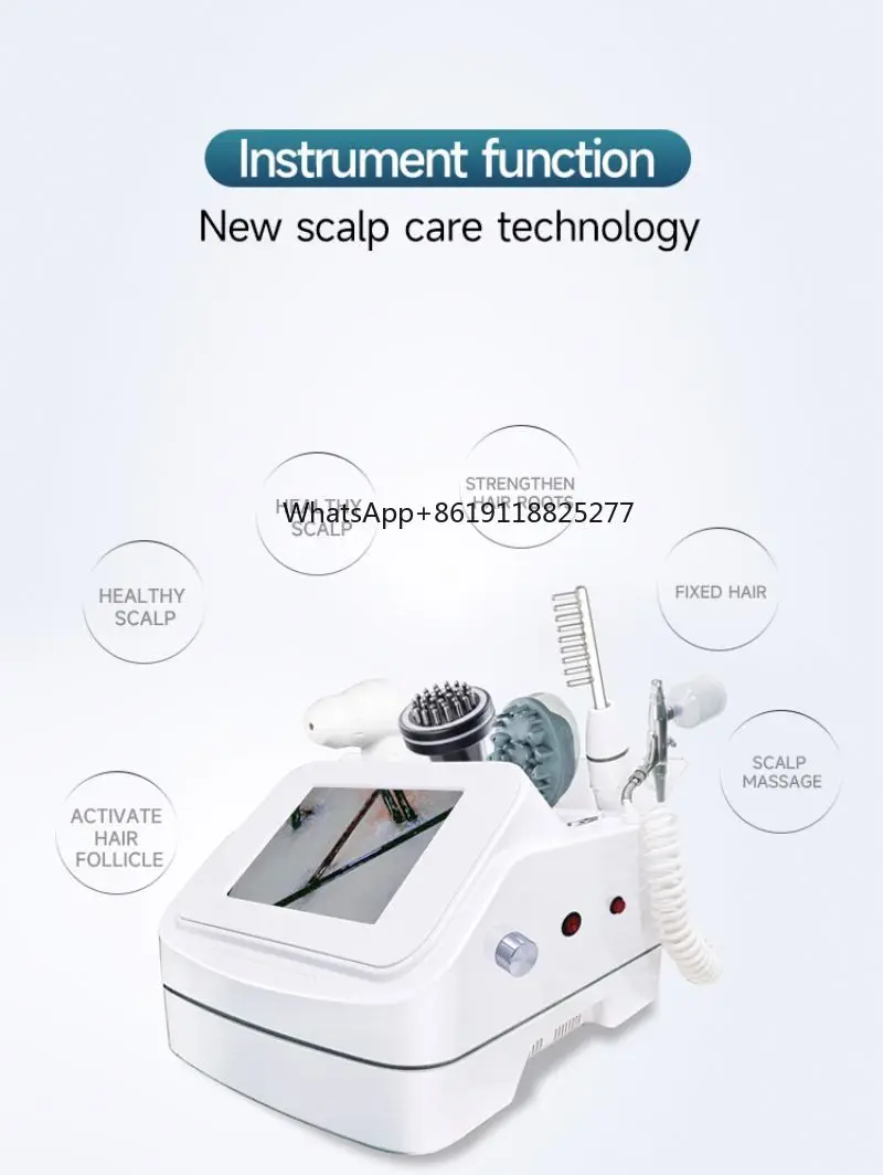 Hair loss treatment and care device Scalp analyzer vibration massager