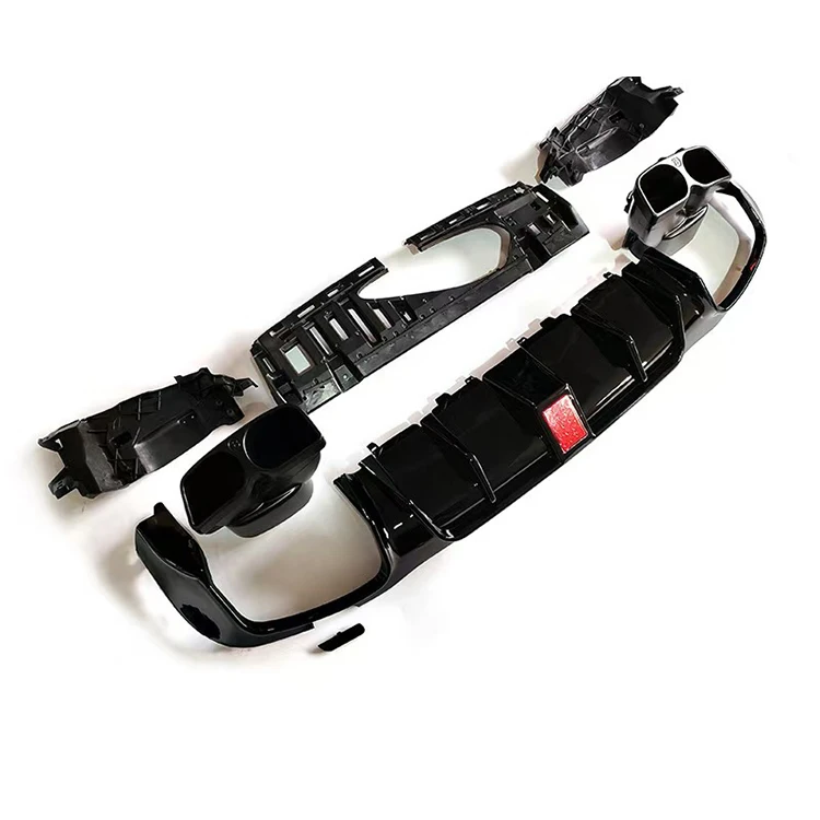 Performance Design W213 Rear Diffuser with Stainless Steel Tips for E Class W213 2016-2023 Sport 3