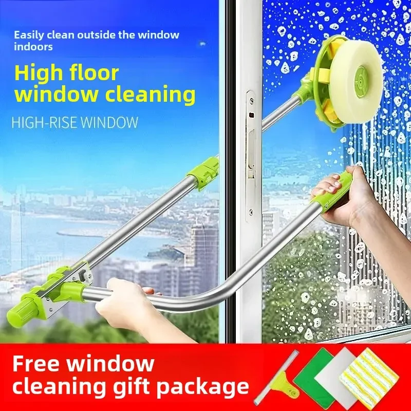 

Hot Upgraded Telescopic High-rise Window Cleaning Glass Cleaner Brush for Washing Window Dust Brush Household Cleaning Tools