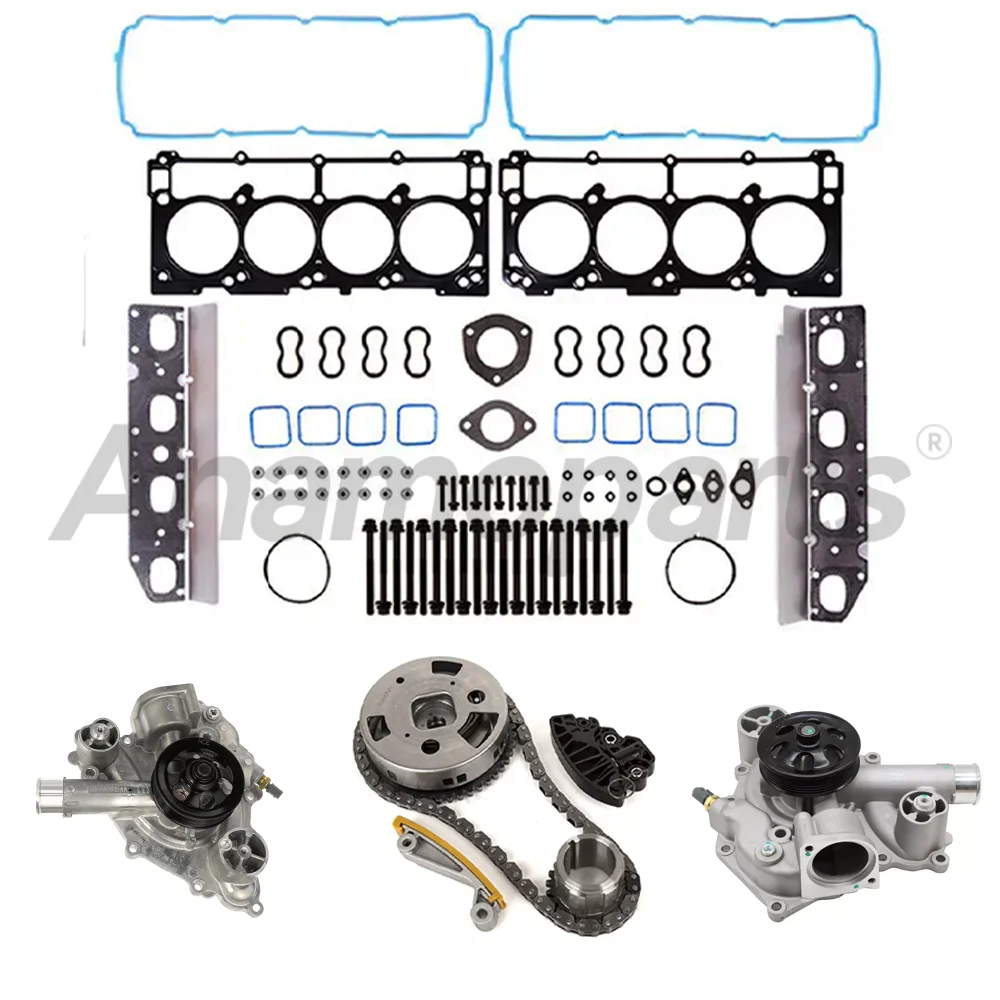 Catena di distribuzione Guarnizione testata pompa acqua/olio set Revisione Ricostruzione per 09-15 Chrysler Dodge Jeep Ram 1500 2500 3500 5.7L V8 OHV GAS
