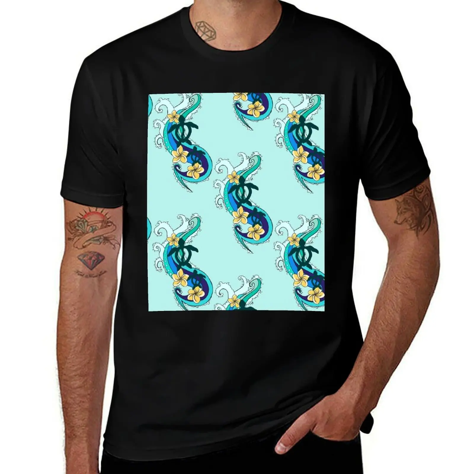 

shirts man cotton t Kaiali'i heavy high brand quality man t shirt funny t luxury shirts man (color) T-Shirt