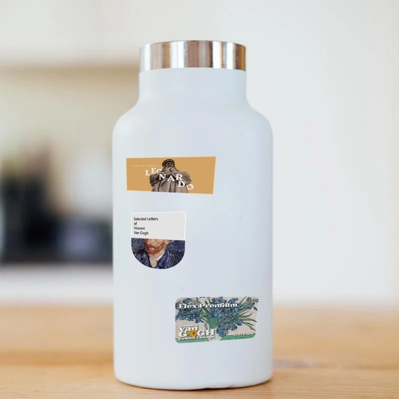 50PCS Artistic Stickers Art Gallery Cartoon Anime Waterproof Graffiti Luggage Laptop Guitar Book Phone Kids Sticker Pack Toy