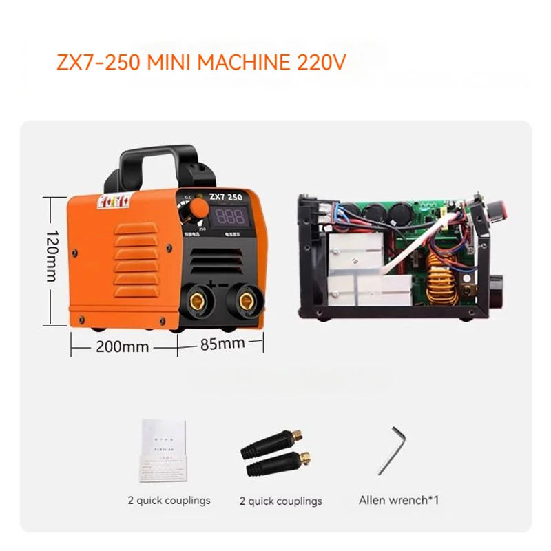 ZX7-250 Inverter Arc Electric Welding Machine IGBT MMA ARC Household Small Welder Digital Display Full Copper 6mm Welding 220V