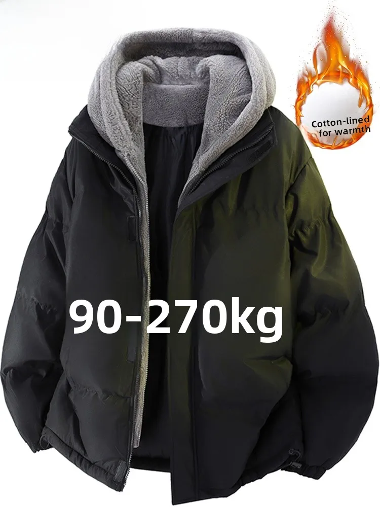 

MoChao American Sle, хлопковое джемто большого размера, мужское зимнее новое свободное теплое повседневное пальто с капюшоном, наполнитель из полиэфирного волокна