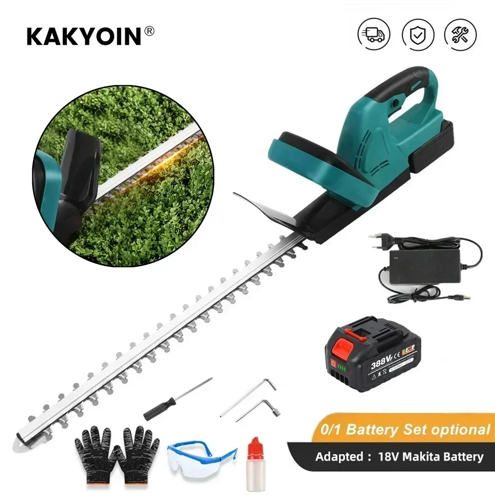 KAKYOIN 2800W Cordless Electric Hedge Trimmer Dual-blade Garden Trimmer Tea Tree Hedge Trimmer Pruning Saw Lawn Mower