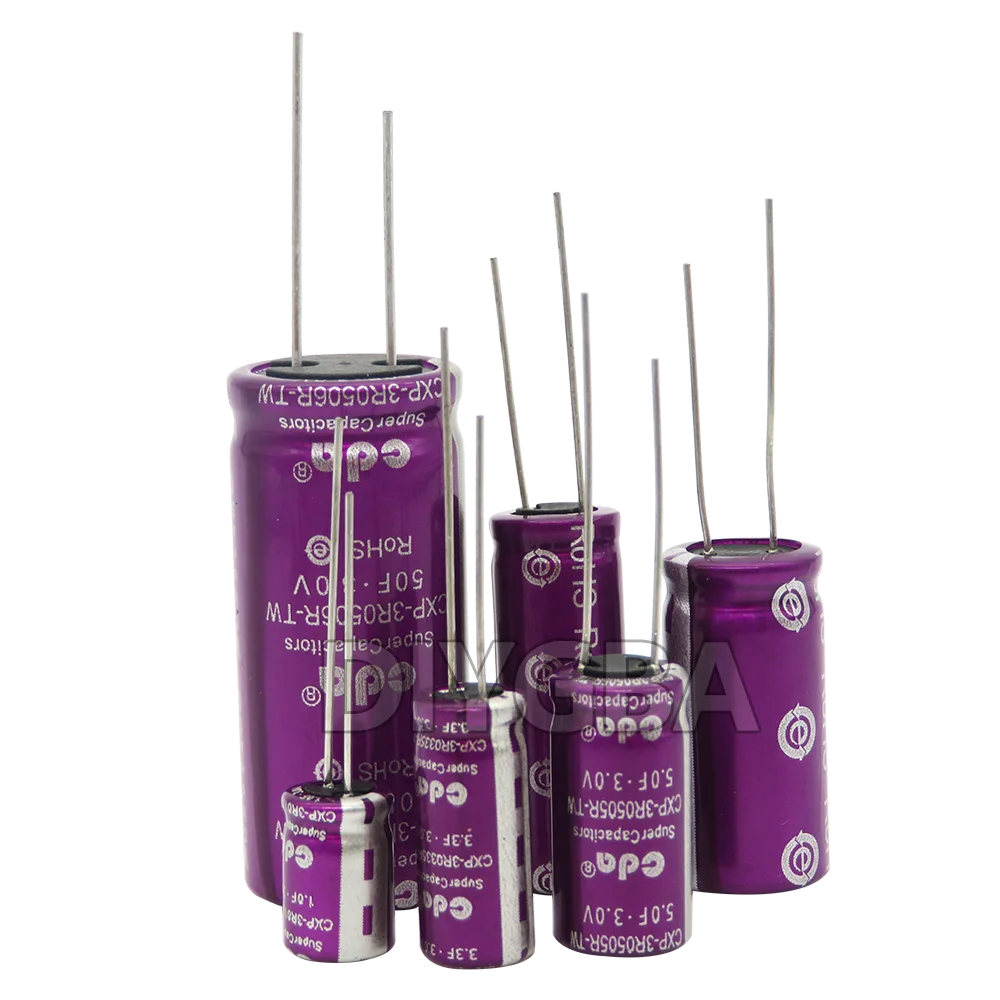 1PCS 3V 3.0 CDA Super Capacitor 1F 2F 3.3F 5F 7F 10F 15F 18F 20F 30F 50F 60F 100F 120F Farad Capacitor 3.0V 3.3F 3V10F IGMOPNRQ