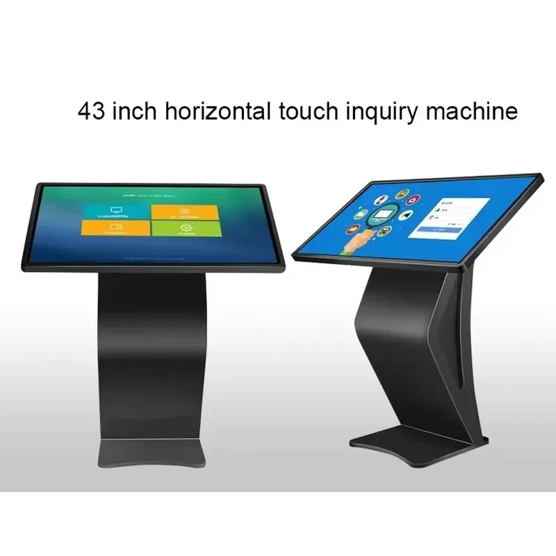 43 Inch Horizontal Touch Screen Kiosk Digital nage Advertising Display Interactive Query hine For Exhibition Mall Shop