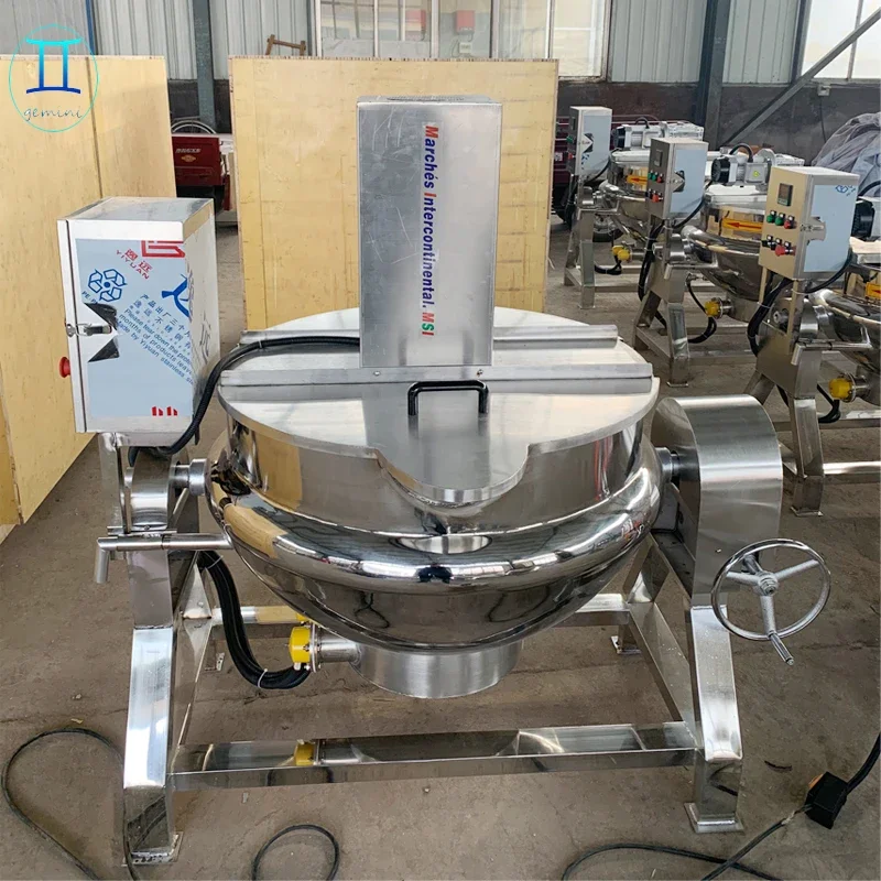 Automatic Cooking and Mixing Machine Industrial Planetary Curry Paste Cooking Mixer Machine Chili Sauce Making Machine
