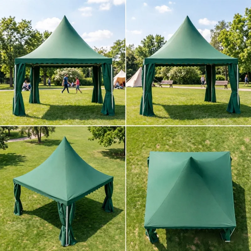 Custom Elegant Waterproof PVC Tent Outdoor Pagoda Gazebo for Garden Patio or Beach for Trade Show Tents