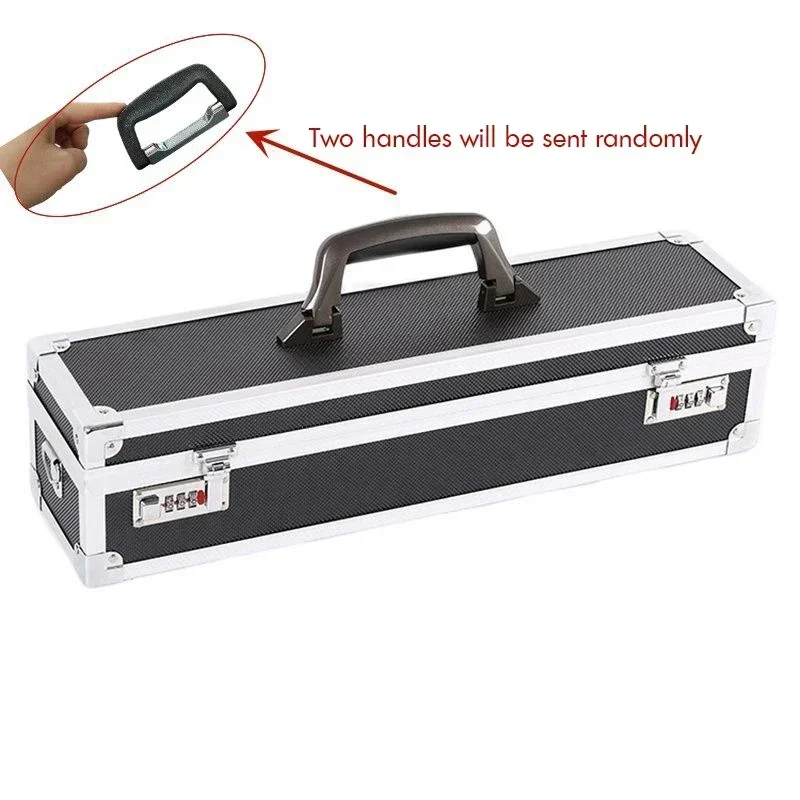 Aluminum Tool Case - Foam Insert, Storage Case Organizer with Shoulder Strap for Knives, 50cm Length X 12cm Width X 12cm Height