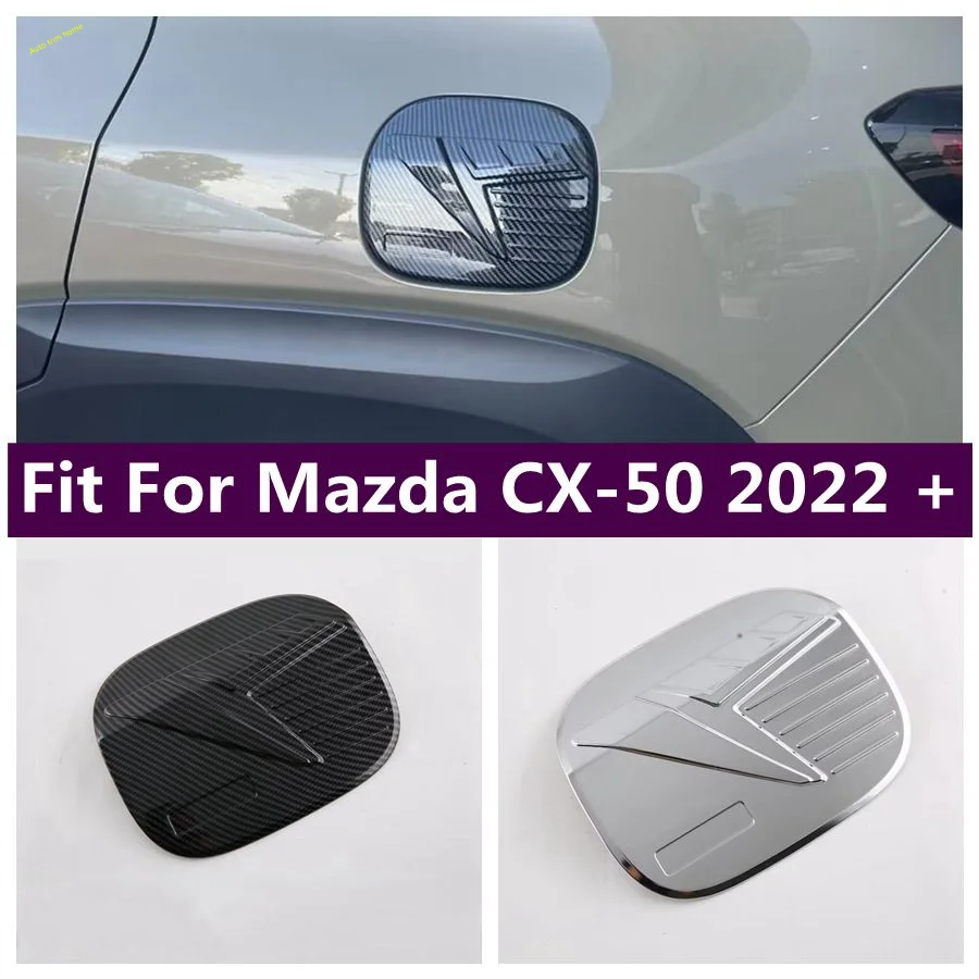 

Filler Fuel Door Guard Oil Gas Tank Protector Cap Decoration Cover Trim For Mazda CX-50 2022 - 2024 ABS Chrome Car Accessories