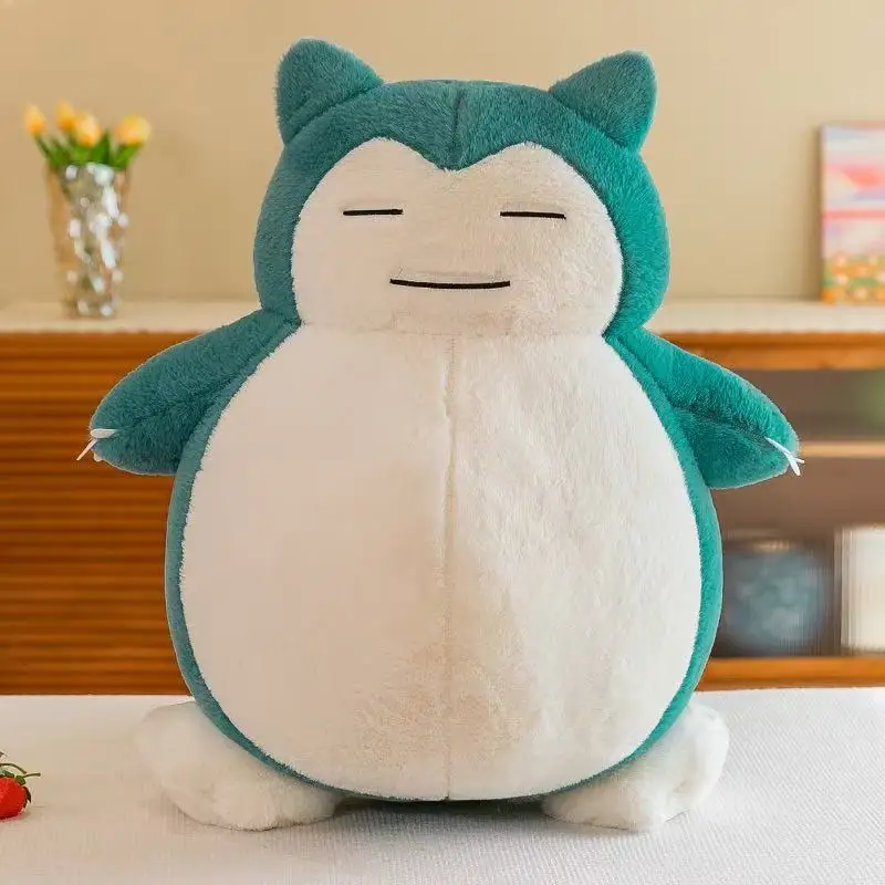 35cm Pokemon Snorlax Plush Toy Cute Sleeping Stuffed Animal Soft Kawaii Anime Doll Big Belly Hugging Pillow Christmas Gift Kids - view 5