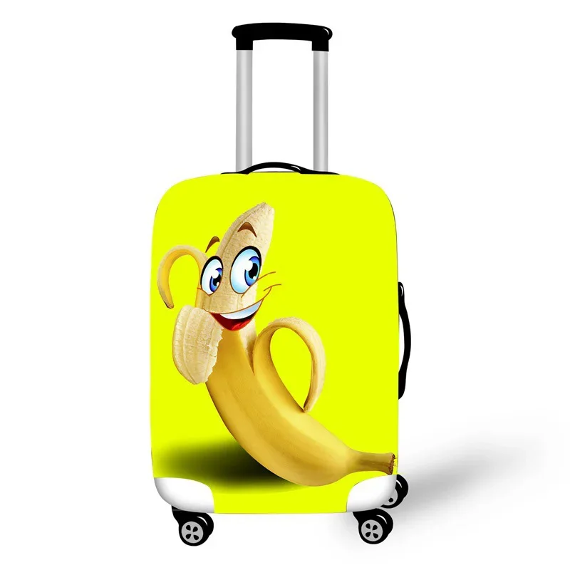 Luggage Cover Funny Banana Protective Sheath Travel Suitcase Cover Elastic Dust Cases Fit 18 - 32 Inches Baggage Accessorie