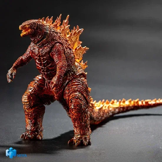 متوفر في المخزون HIYA 18 سم شخصية جميلة أساسية حرق Godzilla أنيمي هدية