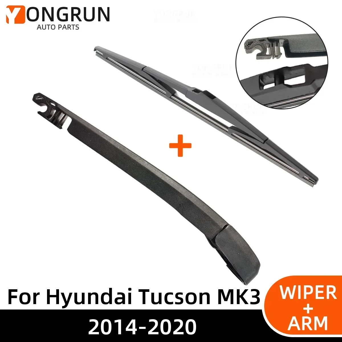 

Rear Wiper Blade and Arm For Hyundai Tucson MK3 2014-2020 14" Car Windshield Windscreen Accessories Tailgate Window Rain Brush