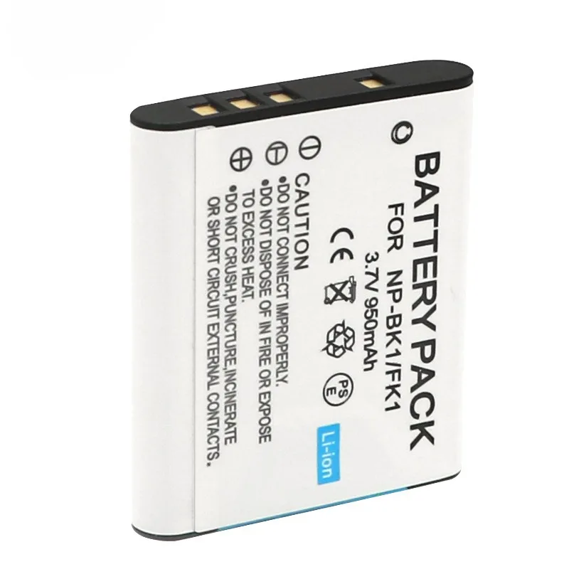 NP-BK1/FK1 Battery 3.7V 950mAh Rechargeable Batteries and Charger for Sony DSC S750 S780 S950 S980 W190 W180 Camera Battery