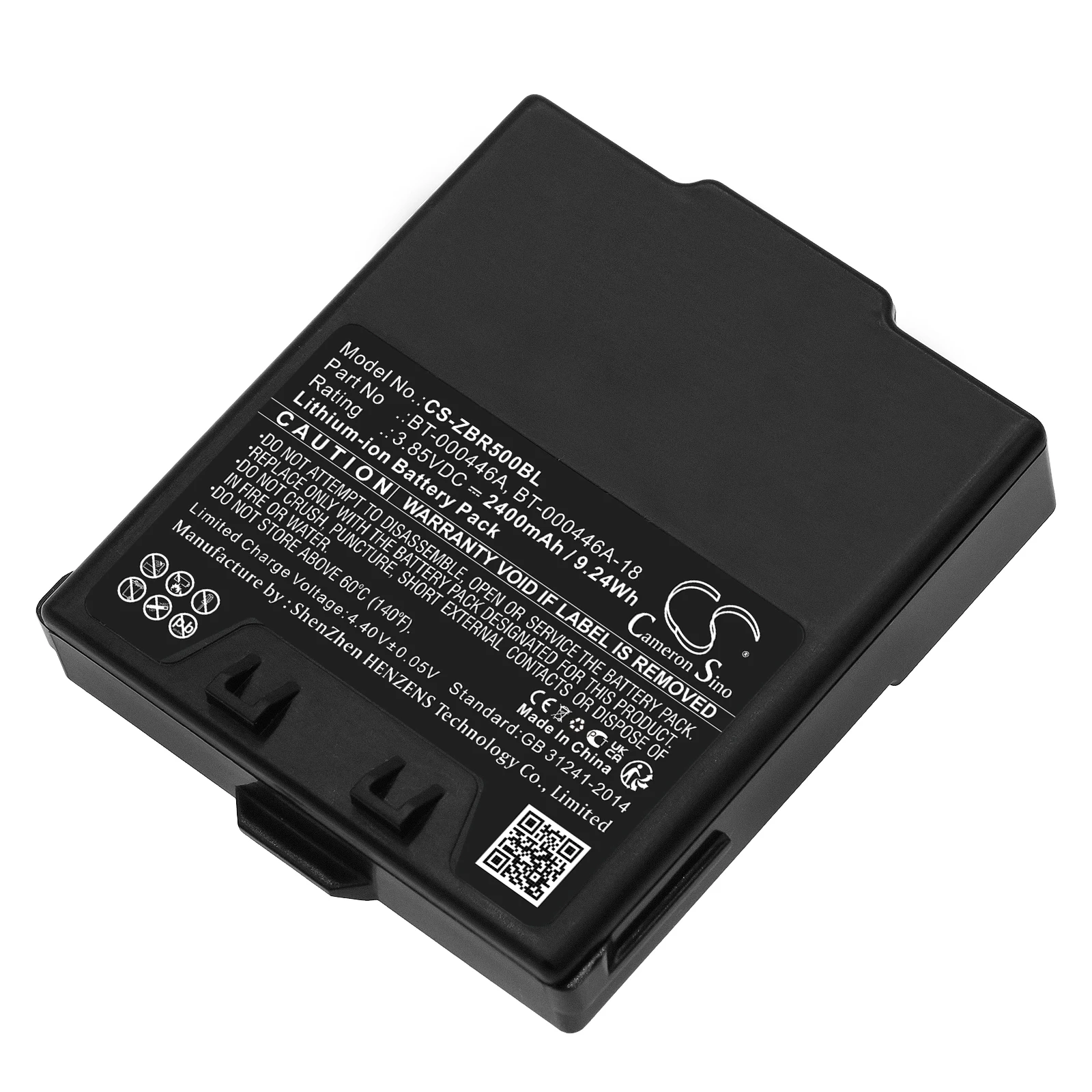 3.85V 2400mAh Barcode Scanner Battery BT-000446A BT-000446A-18 for Zebra WS50 WS5000 WS5001 WR50