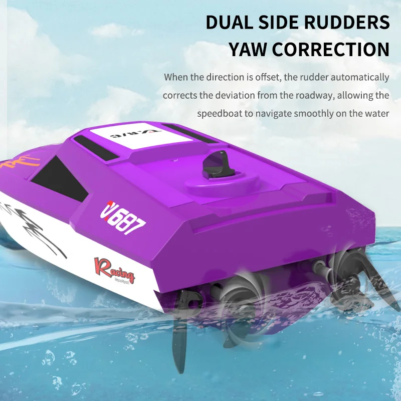 2,4g wasserdichtes RC Boot Doppel motor Fernbedienung Rennschiff drahtlose elektrische RC Wasser Schnellboot Kinder Modell Spielzeug für Jungen