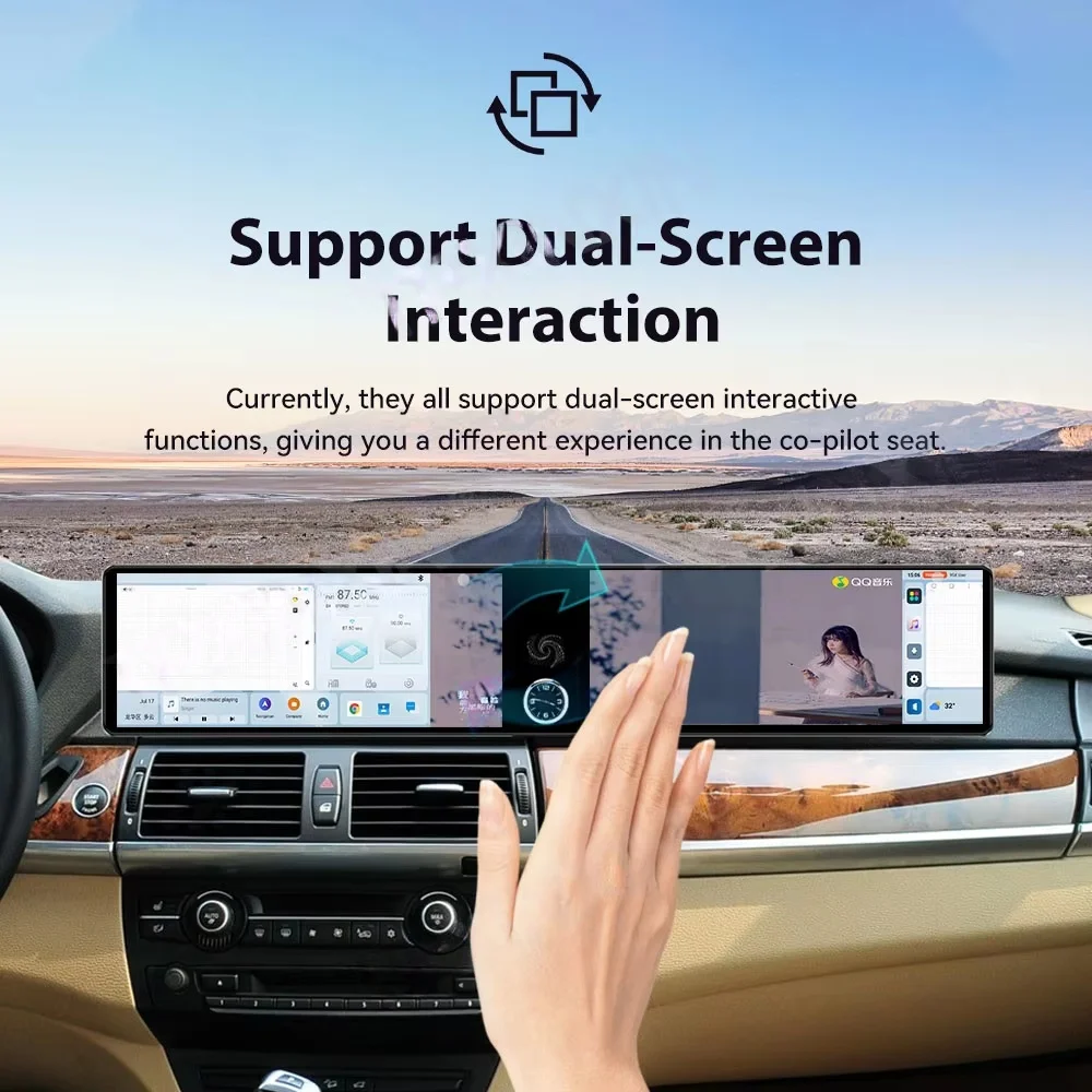 25.6 Inch Touch Screen Carplay For BMW X5 F15 X6 F16 X5M X6M 2014-2018 Android 13 Car Multimedia Player GPS Navigation Head Unit