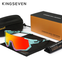 KINGSEVEN Fashion Anti-UV400 Sunglasses Cycling Men Women Bicycle Glasses Climbing Polarized Bike Sports Large Frame Eyewear