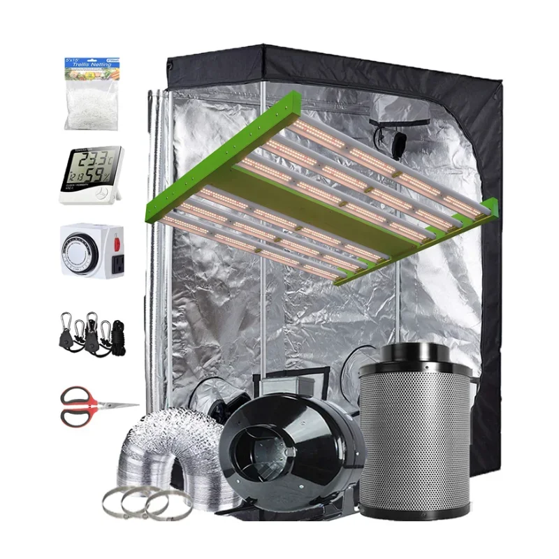 

60x32x80inch Hydroponic Indoor Plant Grow Tent Complete Kit with 300W Led Grow Light