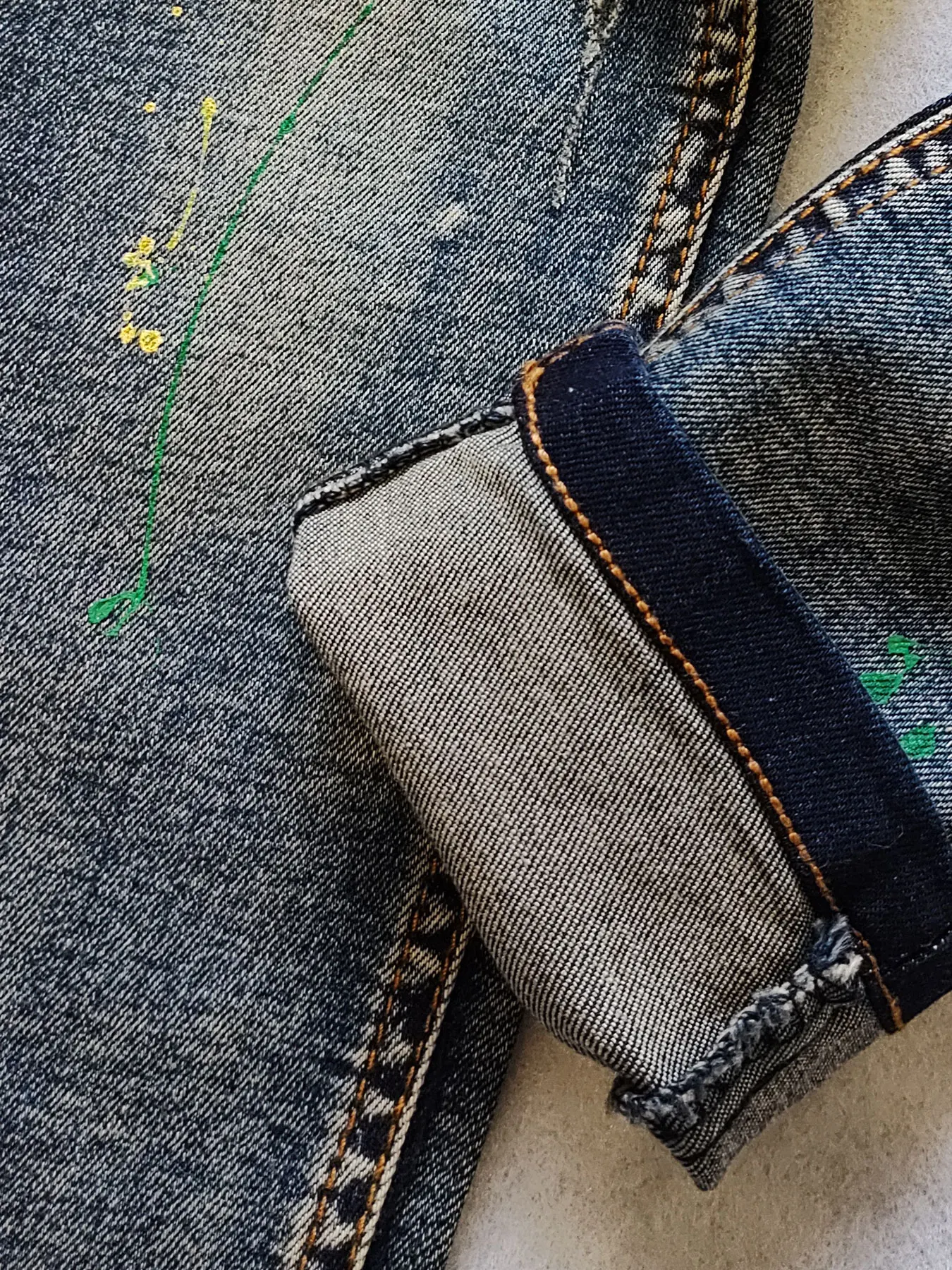 5062 3-5 YEARS Broken Bag Skull kids jeans soft denim trousers children\'s pants navy blue spring autumn boys girls unisex
