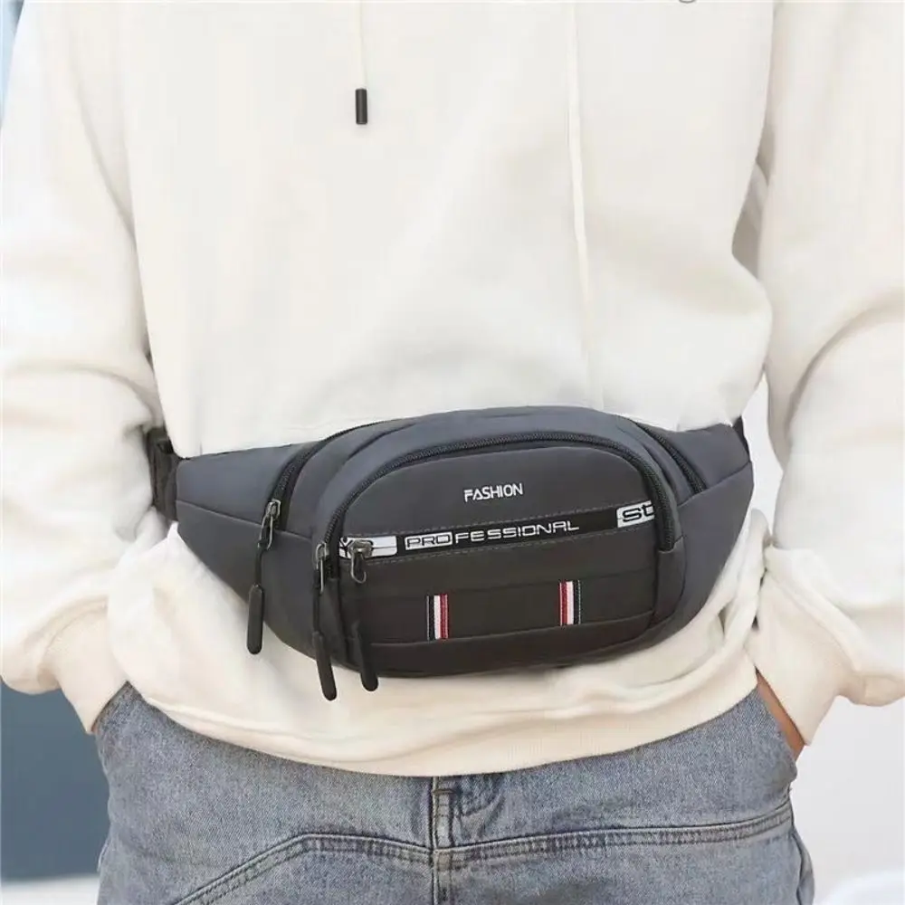 Men\'s Waist Pack Nylon Sport Fanny Bags Boy Drop Leg Bags Hip Bum Belt Bag Travel Riding Motorcycle Crossbody Purse Pouch New