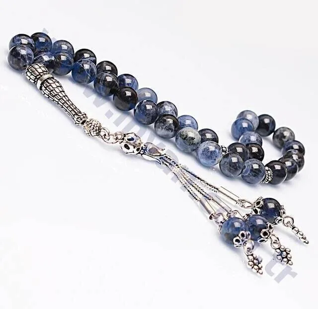 IQRAH Sodalit Stone Rosary (925 SETTING SILVER)