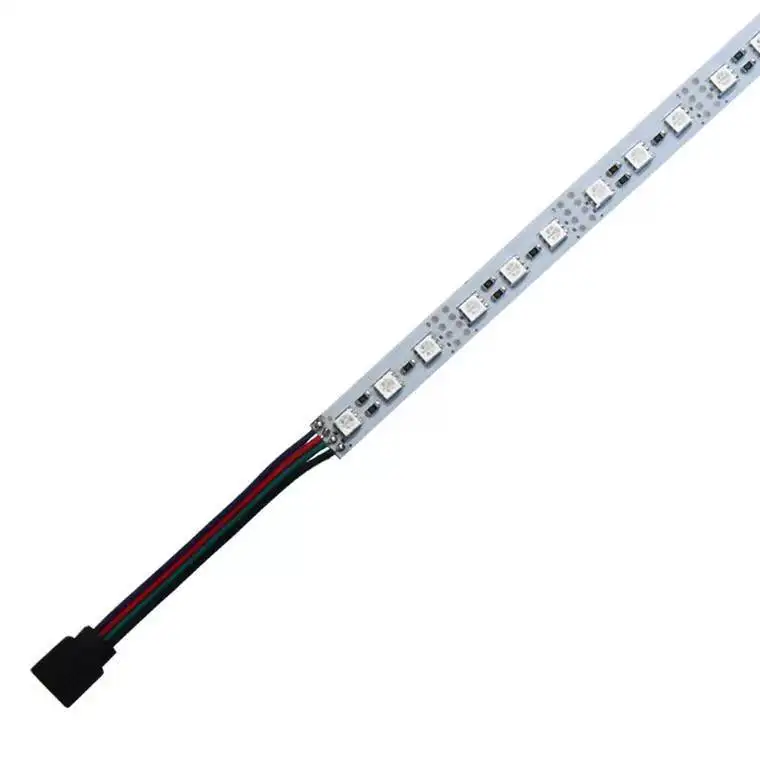 50CM 100CM DC12V 24V światło listwa LED 5050 RGB wodoodporna IP68 LED sztywna listwa akwarium lampa zewnętrzna na lodówkę